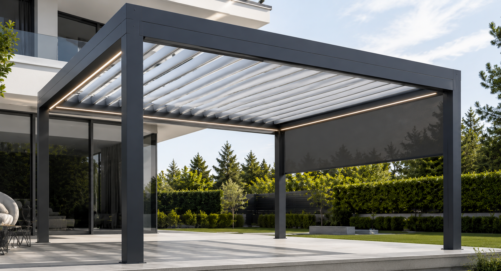 Skyteks Soft Bioklimatik Pergola Sistemi